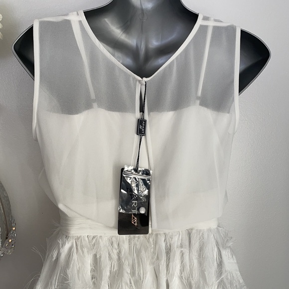 White Sleeveless Formal Prom Dress - Picture 6 of 16